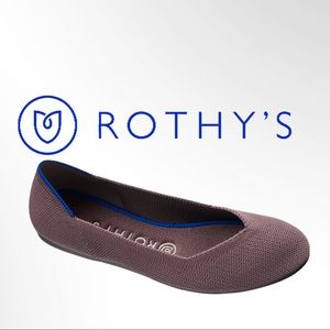 Rothy’s Mink Flat Round Toe Flats Grey Like New 7